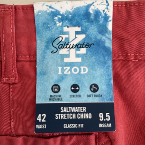 BNWT Izod Saltwater Stretch Chino Shorts - Picture 8 of 8
